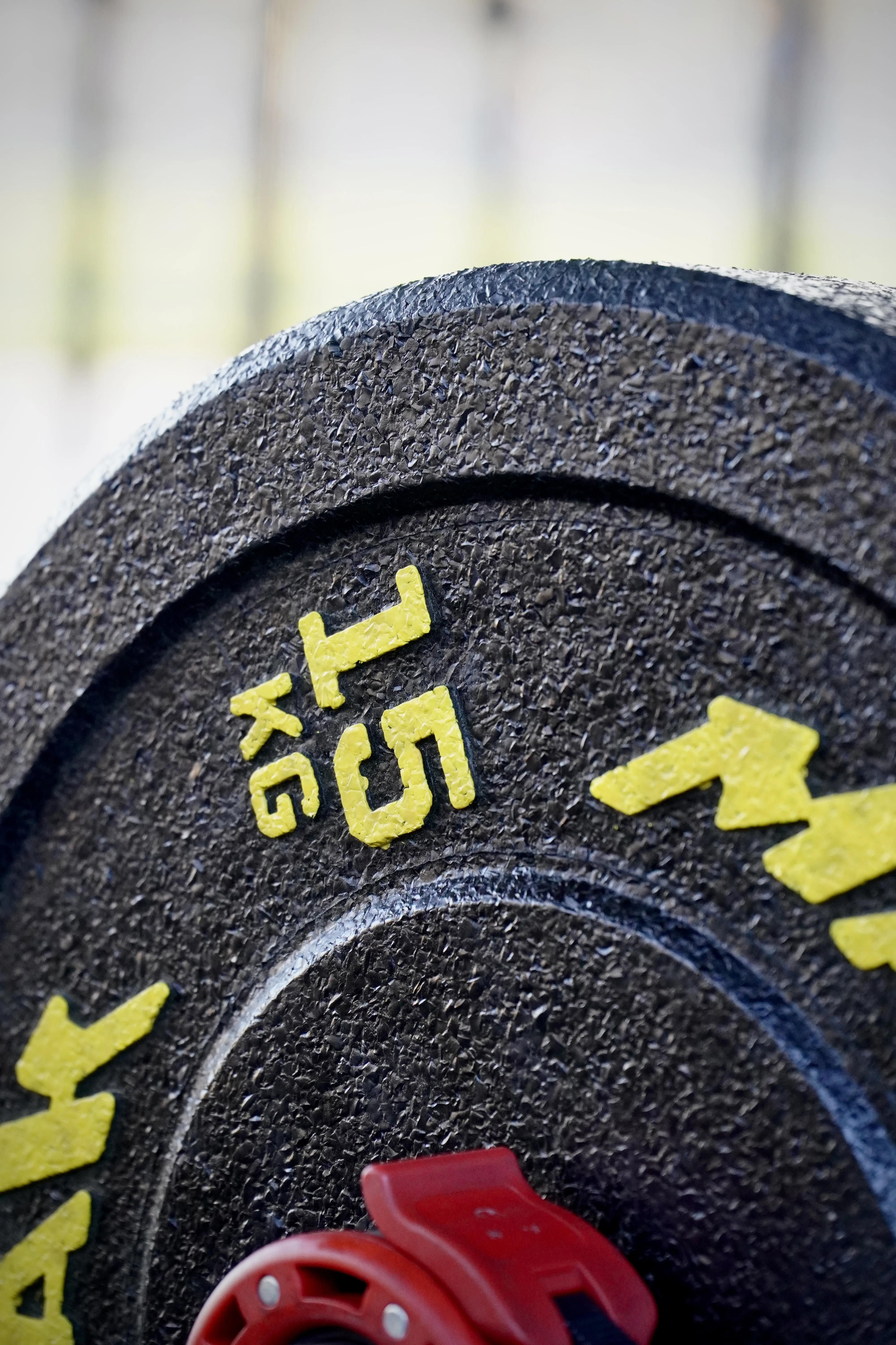 Disco bumper plate de halterofilia en Taronja Box Valencia